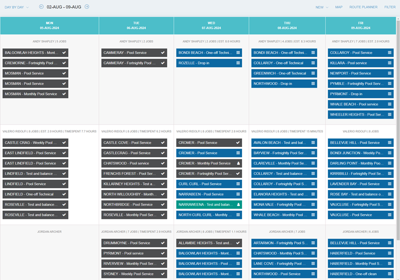 Dashboard - Calendar View